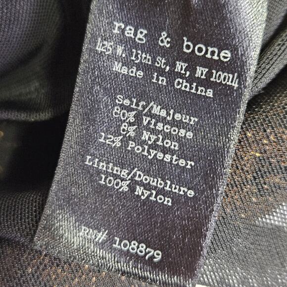 Rag & Bone Womens Metallic Amanda Sweater Chainmail Brown Copper Quiet Luxury XS - Picture 13 of 16